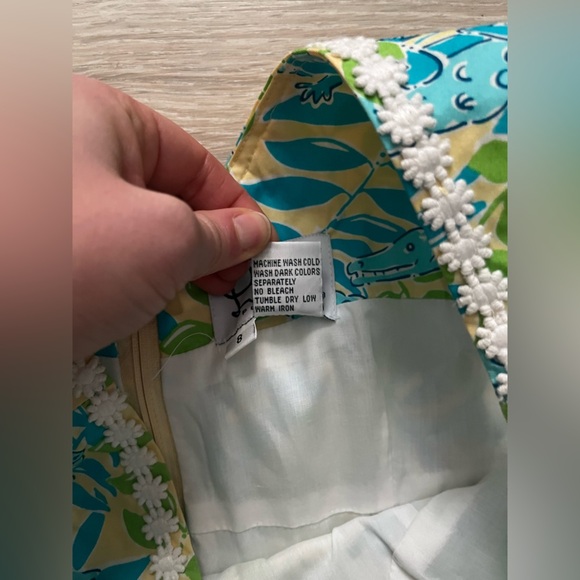 NWT Lilly Pulitzer Women’s Mimosa The Everglades Alligator Shift Dress - Size 8 - Picture 6 of 8